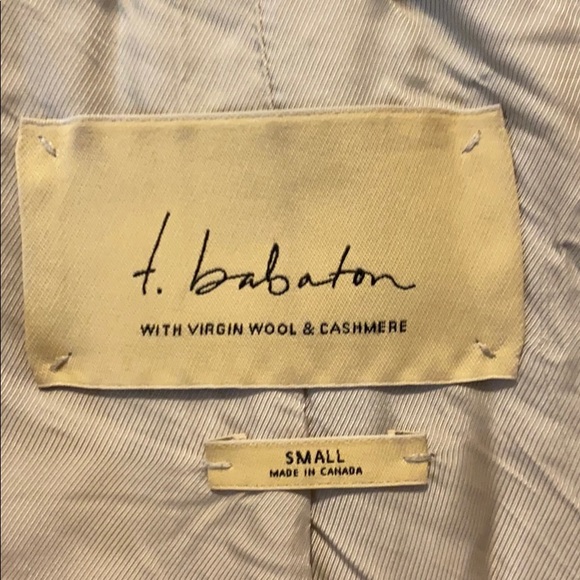 T. Babaton (Aritzia) Wool and Cashmere Peacoat - Picture 6 of 6